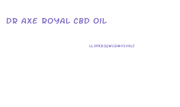 Dr Axe Royal Cbd Oil