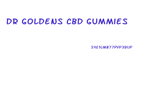 Dr Goldens Cbd Gummies