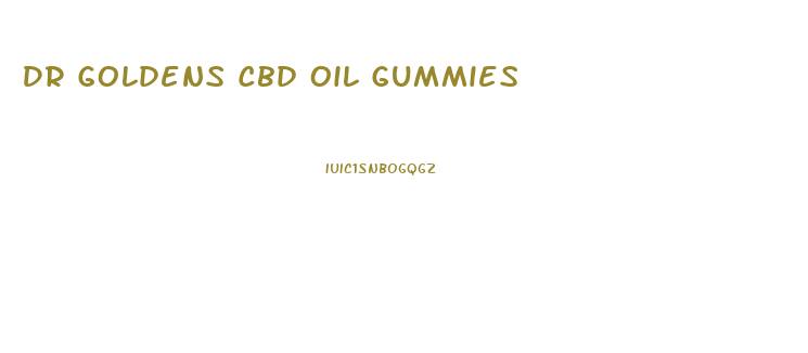 Dr Goldens Cbd Oil Gummies