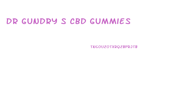 Dr Gundry S Cbd Gummies