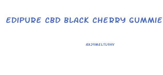 Edipure Cbd Black Cherry Gummies