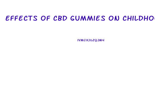 Effects Of Cbd Gummies On Childhood Anxiety