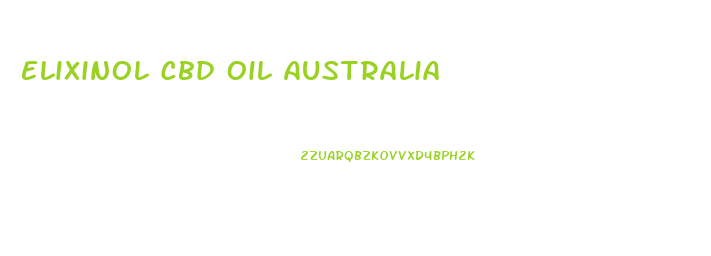 Elixinol Cbd Oil Australia