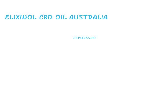 Elixinol Cbd Oil Australia