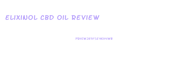 Elixinol Cbd Oil Review
