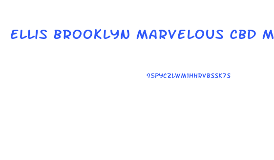 Ellis Brooklyn Marvelous Cbd Massage And Body Oil