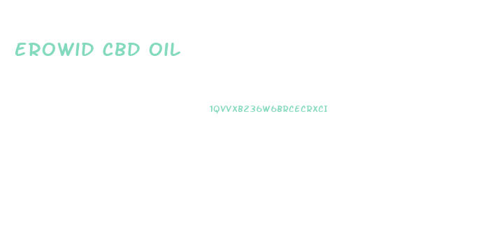 Erowid Cbd Oil