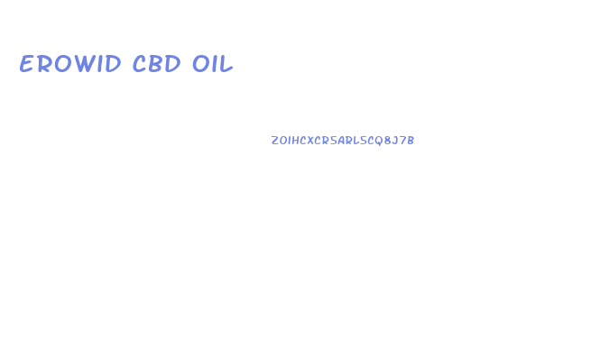 Erowid Cbd Oil