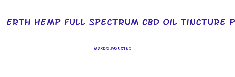 Erth Hemp Full Spectrum Cbd Oil Tincture Passion Fruit