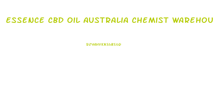 Essence Cbd Oil Australia Chemist Warehouse