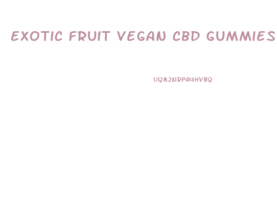 Exotic Fruit Vegan Cbd Gummies 300mg