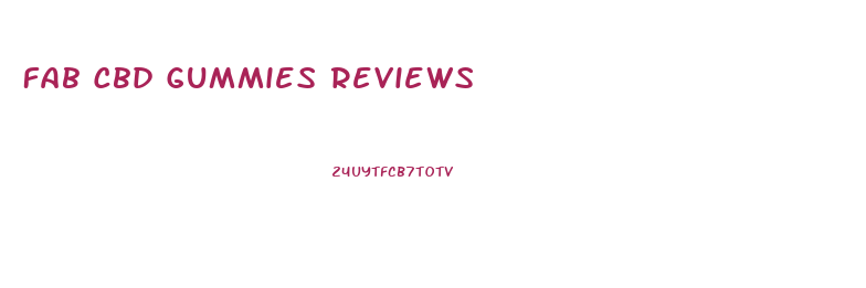Fab Cbd Gummies Reviews