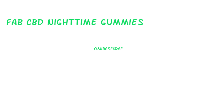 Fab Cbd Nighttime Gummies