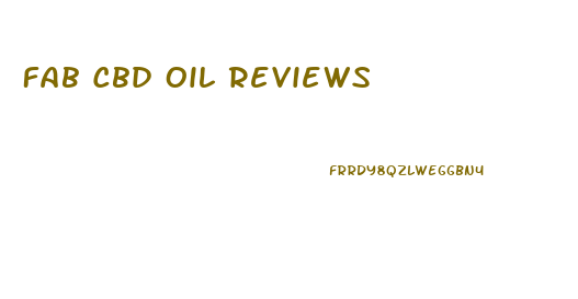 Fab Cbd Oil Reviews