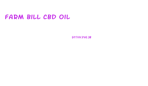 Farm Bill Cbd Oil