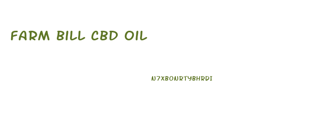 Farm Bill Cbd Oil