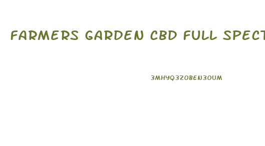 Farmers Garden Cbd Full Spectrum Gummies