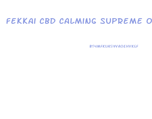 Fekkai Cbd Calming Supreme Oil