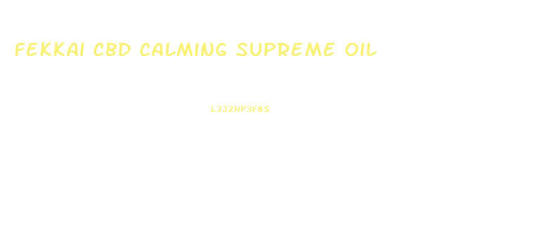 Fekkai Cbd Calming Supreme Oil