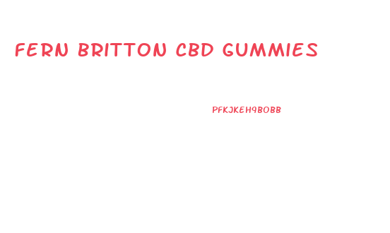 Fern Britton Cbd Gummies