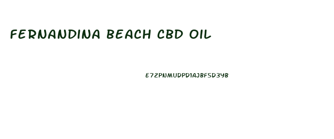 Fernandina Beach Cbd Oil