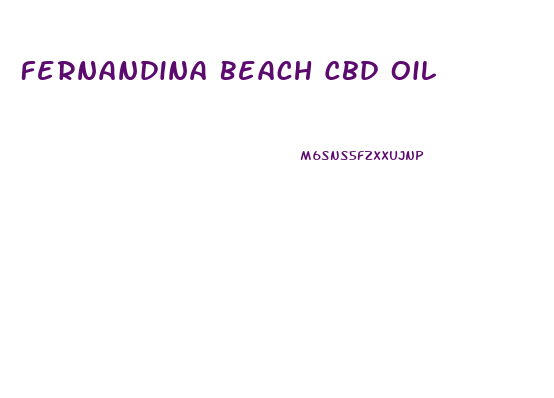 Fernandina Beach Cbd Oil