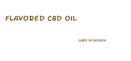 Flavored Cbd Oil
