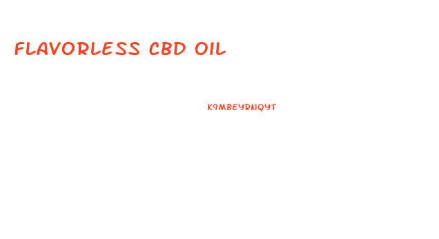 Flavorless Cbd Oil