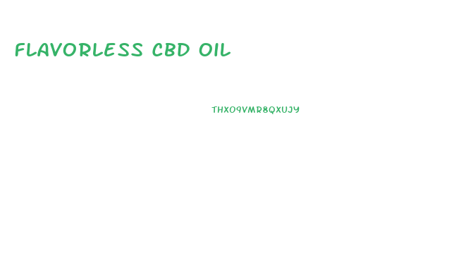 Flavorless Cbd Oil