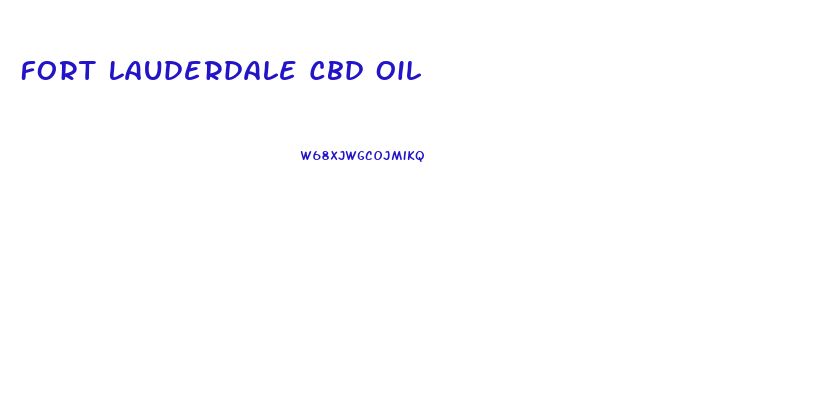 Fort Lauderdale Cbd Oil