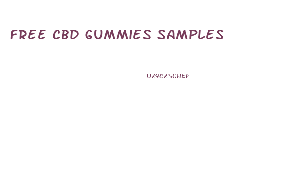 Free Cbd Gummies Samples