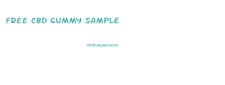 Free Cbd Gummy Sample