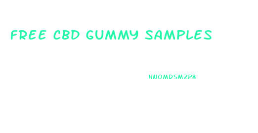 Free Cbd Gummy Samples