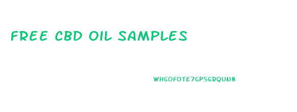 Free Cbd Oil Samples