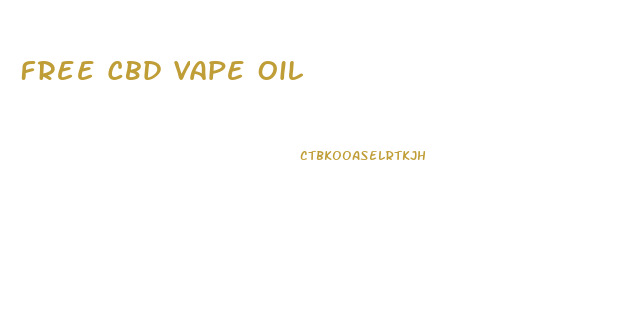 Free Cbd Vape Oil