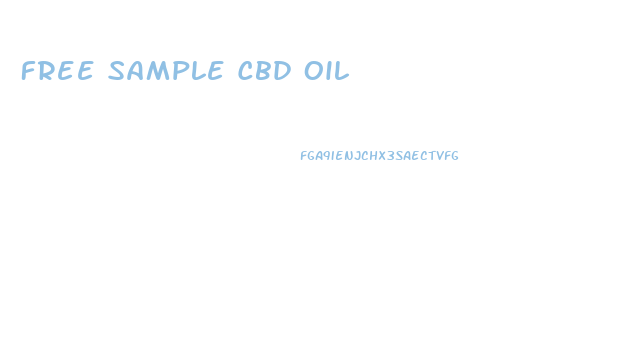 Free Sample Cbd Oil