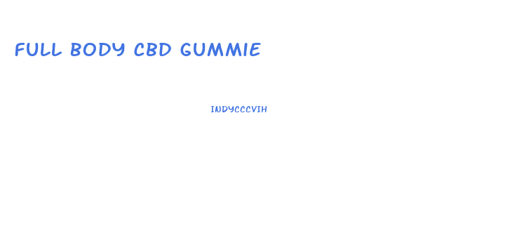 Full Body Cbd Gummie