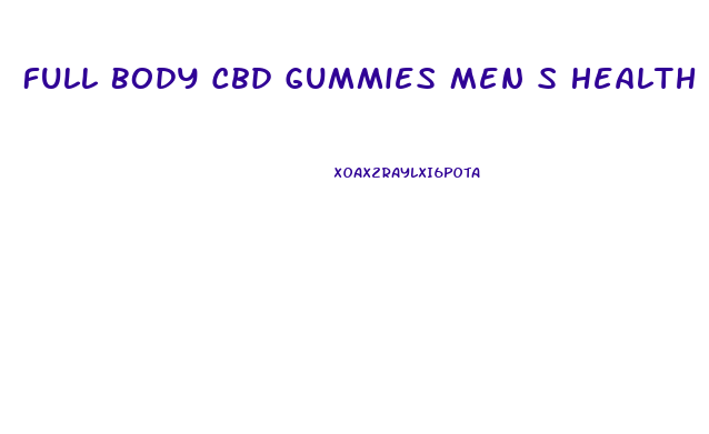 Full Body Cbd Gummies Men S Health