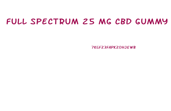 Full Spectrum 25 Mg Cbd Gummy Bears