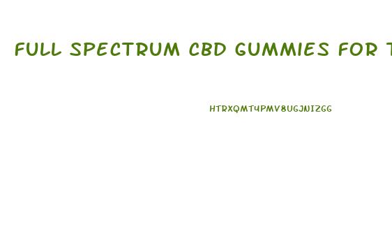 Full Spectrum Cbd Gummies For Tinnitus
