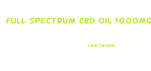 Full Spectrum Cbd Oil 1000mg Orange Zest