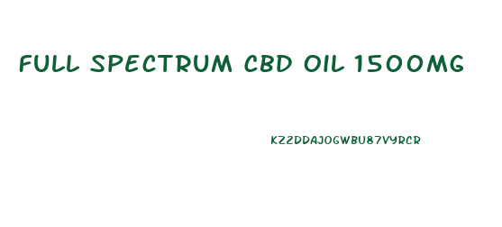 Full Spectrum Cbd Oil 1500mg