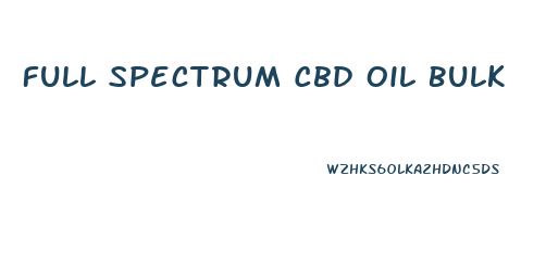 Full Spectrum Cbd Oil Bulk