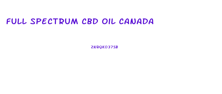 Full Spectrum Cbd Oil Canada