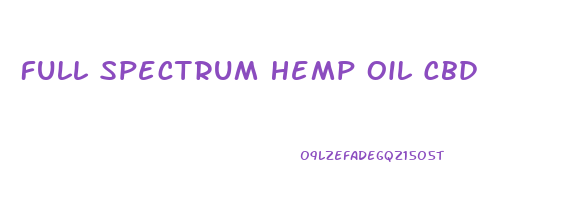 Full Spectrum Hemp Oil Cbd