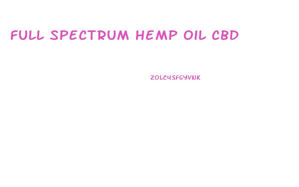 Full Spectrum Hemp Oil Cbd