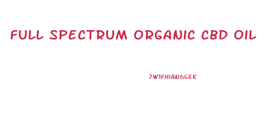 Full Spectrum Organic Cbd Oil