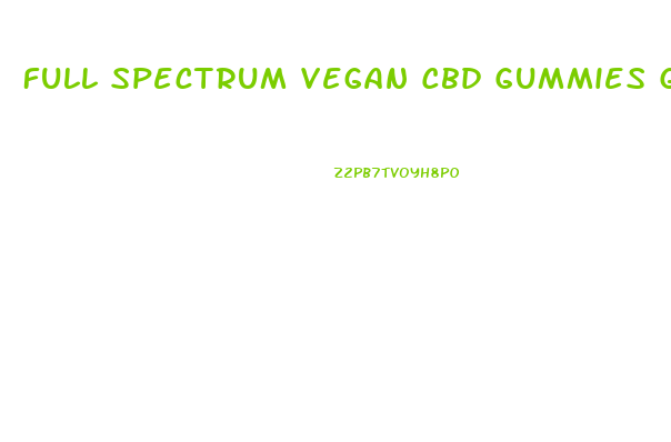 Full Spectrum Vegan Cbd Gummies Green Apple