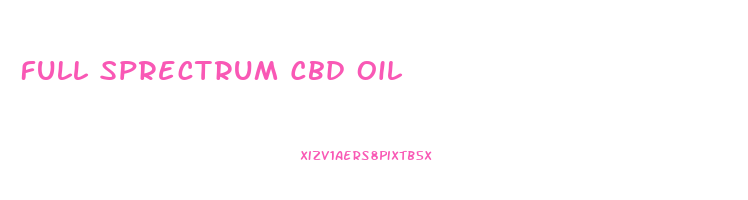 Full Sprectrum Cbd Oil
