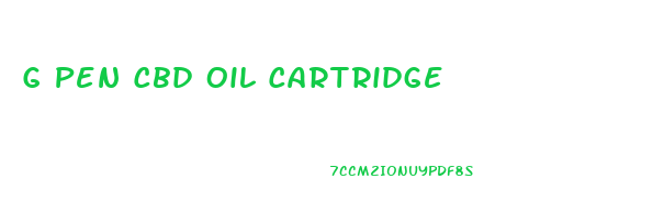 G Pen Cbd Oil Cartridge